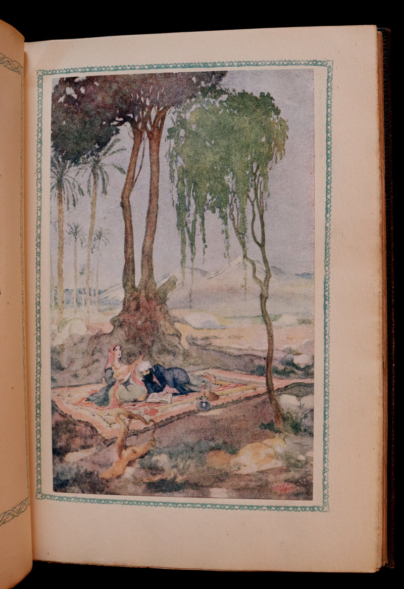 1917 Scarce De-Luxe Binding - Rubaiyat of Omar Khayyam wonderfully Illustrated by Willy Pogany.