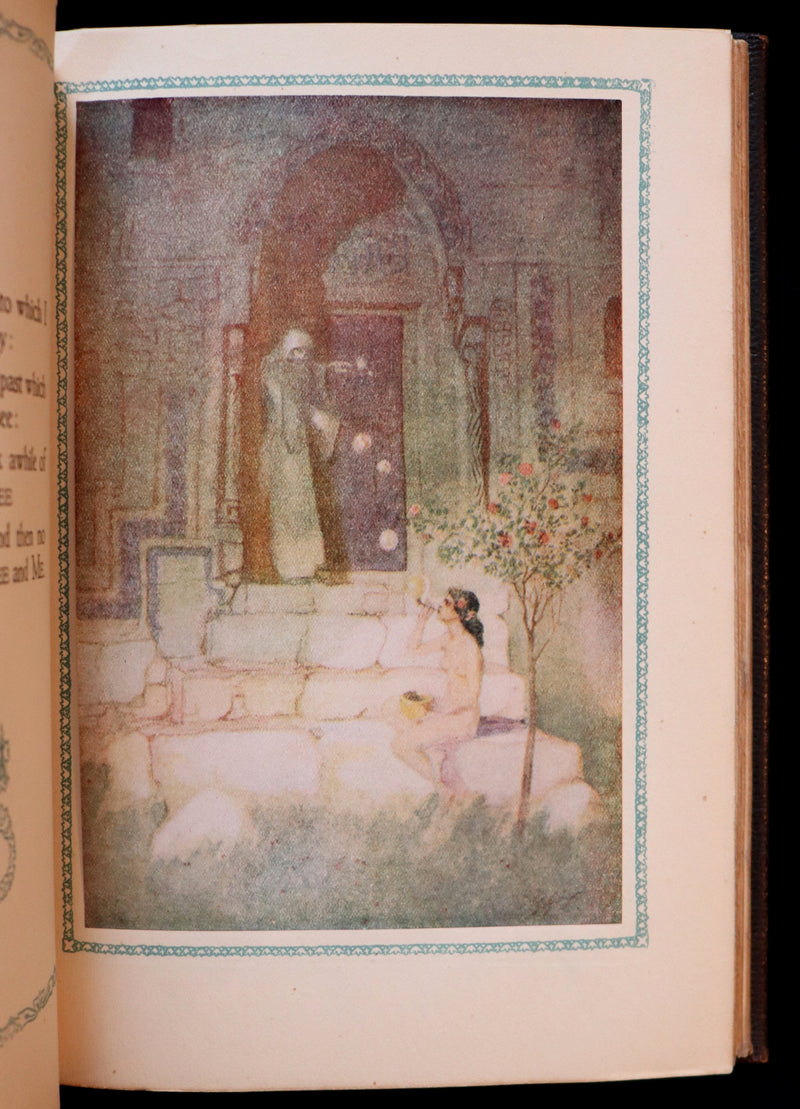 1917 Scarce De-Luxe Binding - Rubaiyat of Omar Khayyam wonderfully Illustrated by Willy Pogany.