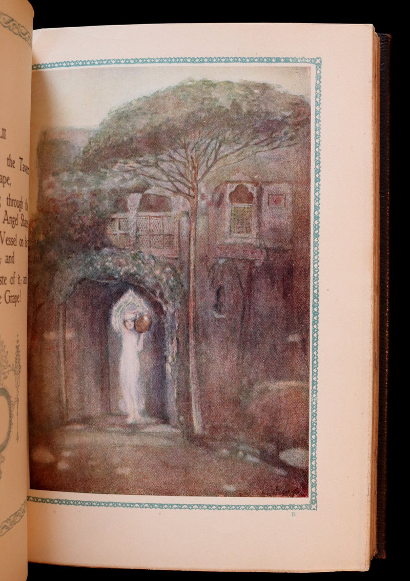 1917 Scarce De-Luxe Binding - Rubaiyat of Omar Khayyam wonderfully Illustrated by Willy Pogany.