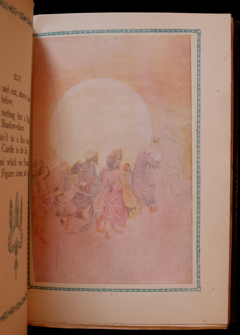 1917 Scarce De-Luxe Binding - Rubaiyat of Omar Khayyam wonderfully Illustrated by Willy Pogany.
