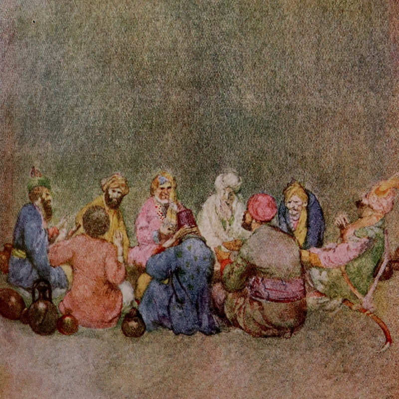 1917 Scarce De-Luxe Binding - Rubaiyat of Omar Khayyam wonderfully Illustrated by Willy Pogany.