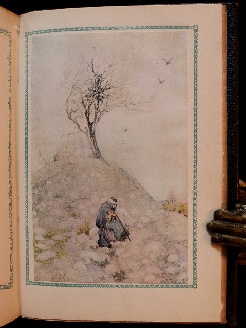 1917 Scarce De-Luxe Binding - Rubaiyat of Omar Khayyam wonderfully Illustrated by Willy Pogany.