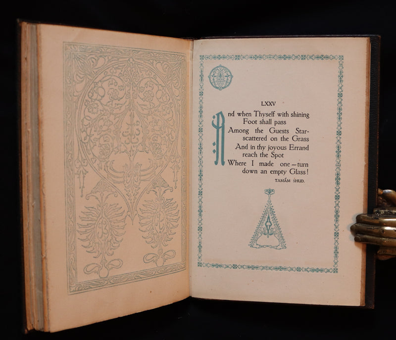 1917 Scarce De-Luxe Binding - Rubaiyat of Omar Khayyam wonderfully Illustrated by Willy Pogany.