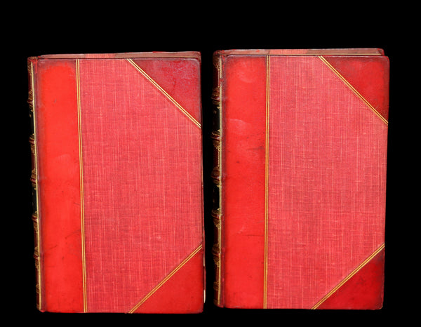 1836 Rare book set bound by Morrel ~ History of the NAPOLEON Expedition to Russia + MAP.