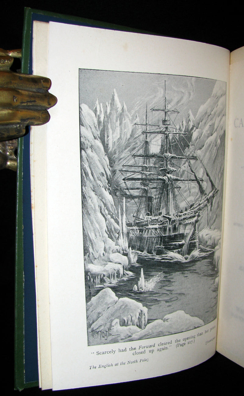 1910 Rare Book - JULES VERNE - The Adventures of Captain Hatteras, Containing 'The English at the North Pole' and 'The Ice Desert'