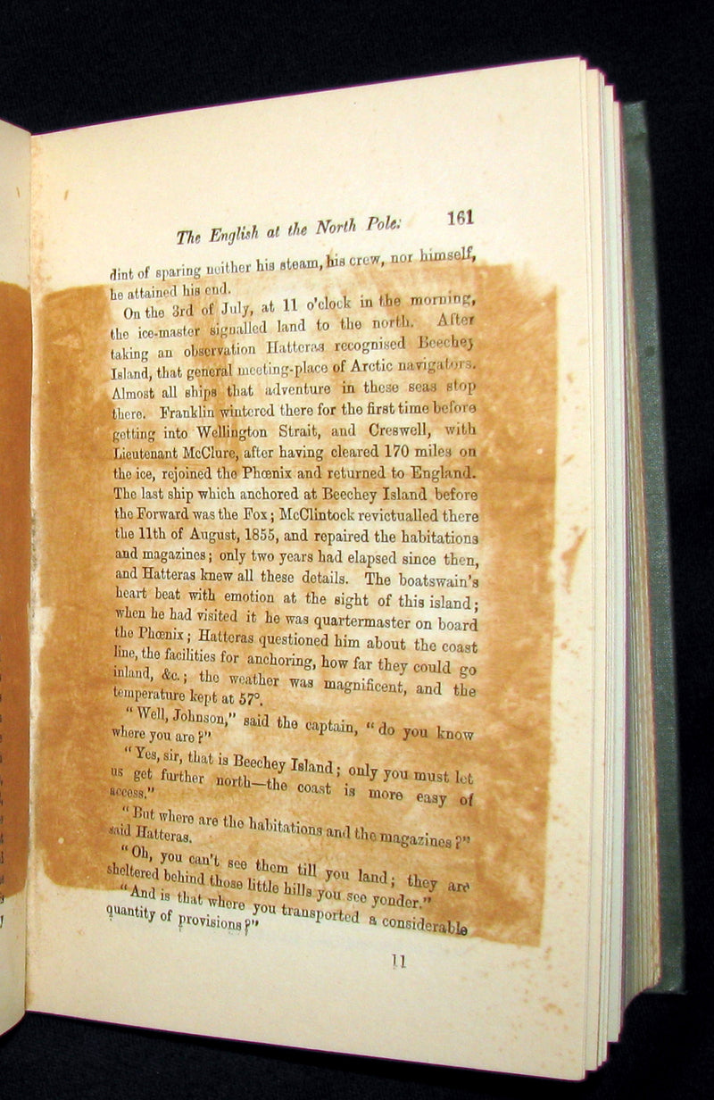 1910 Rare Book - JULES VERNE - The Adventures of Captain Hatteras, Containing 'The English at the North Pole' and 'The Ice Desert'