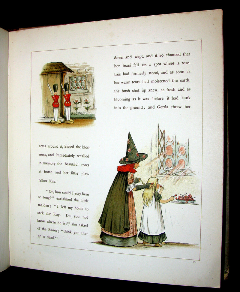 1885 Scarce Victorian Book -  The Snow Queen by Hans Christian Andersen illustrated by T. Pym