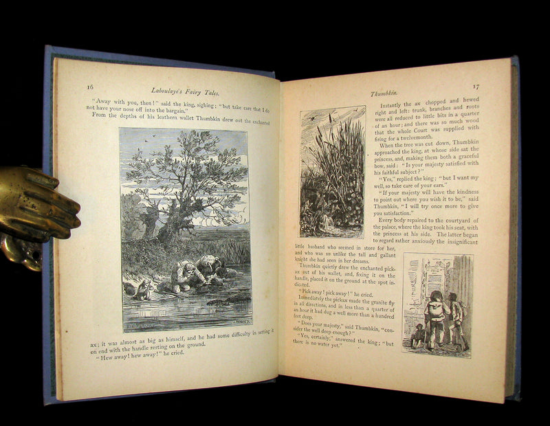 1886 Scarce Book - FAIRY TALES by Edouard Laboulaye - illustrated. FIRST EDITION.