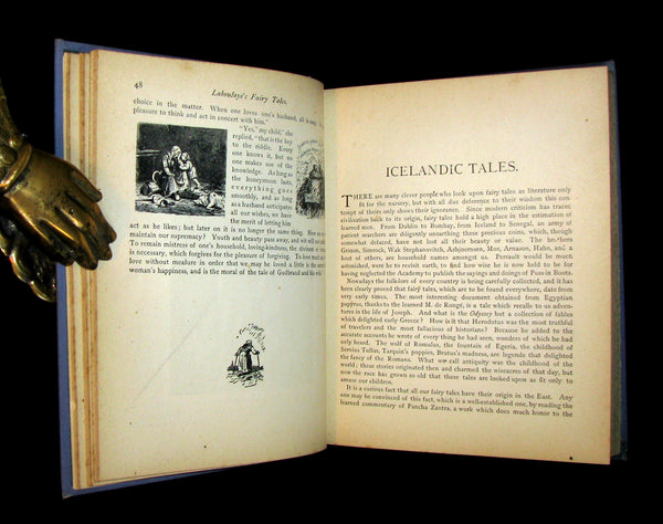 1886 Scarce Book - FAIRY TALES by Edouard Laboulaye - illustrated. FIRST EDITION.
