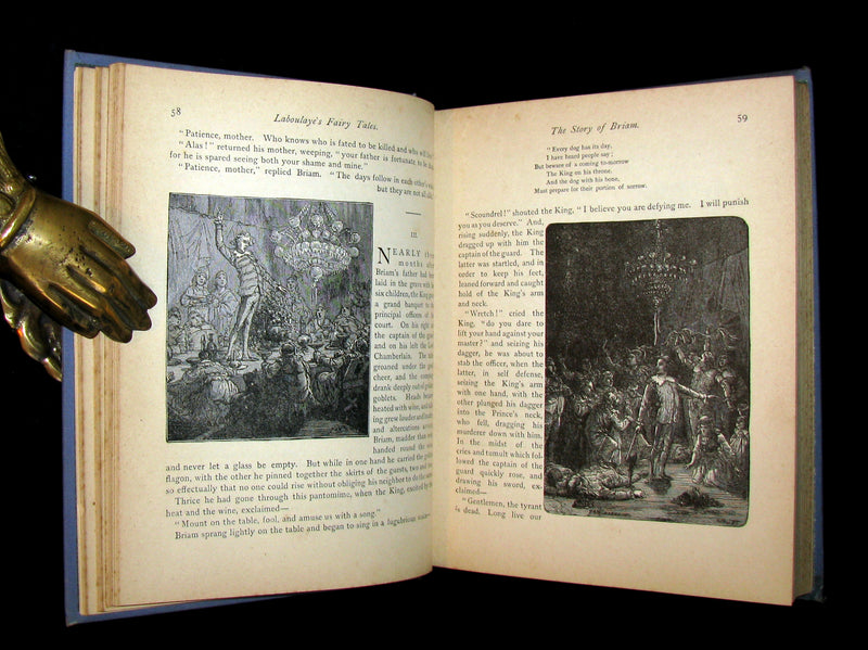 1886 Scarce Book - FAIRY TALES by Edouard Laboulaye - illustrated. FIRST EDITION.