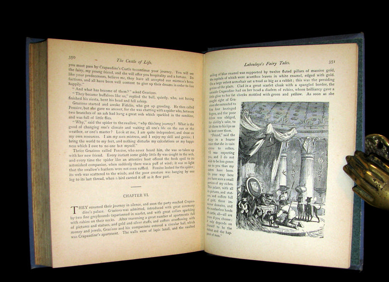 1886 Scarce Book - FAIRY TALES by Edouard Laboulaye - illustrated. FIRST EDITION.