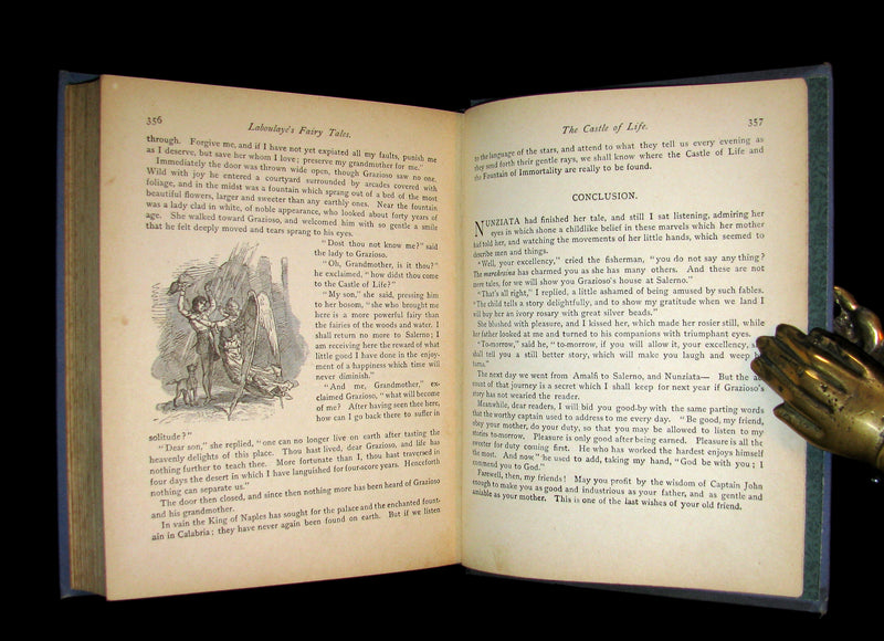 1886 Scarce Book - FAIRY TALES by Edouard Laboulaye - illustrated. FIRST EDITION.