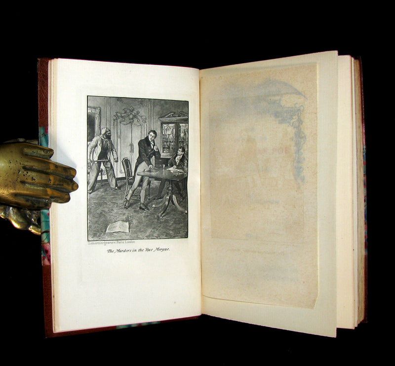 1895 Scarce Book Set - The Works of Edgar Allan Poe. (including Tales of Mystery and Imagination).