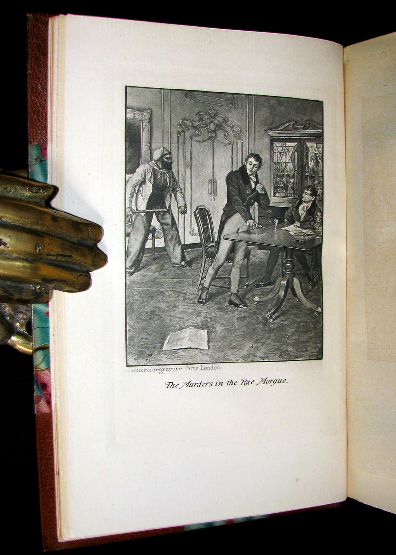 1895 Scarce Book Set - The Works of Edgar Allan Poe. (including Tales of Mystery and Imagination).