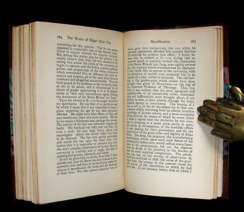 1895 Scarce Book Set - The Works of Edgar Allan Poe. (including Tales of Mystery and Imagination).