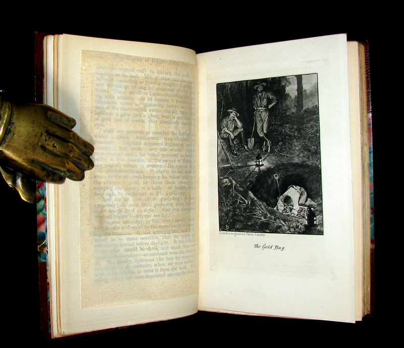 1895 Scarce Book Set - The Works of Edgar Allan Poe. (including Tales of Mystery and Imagination).