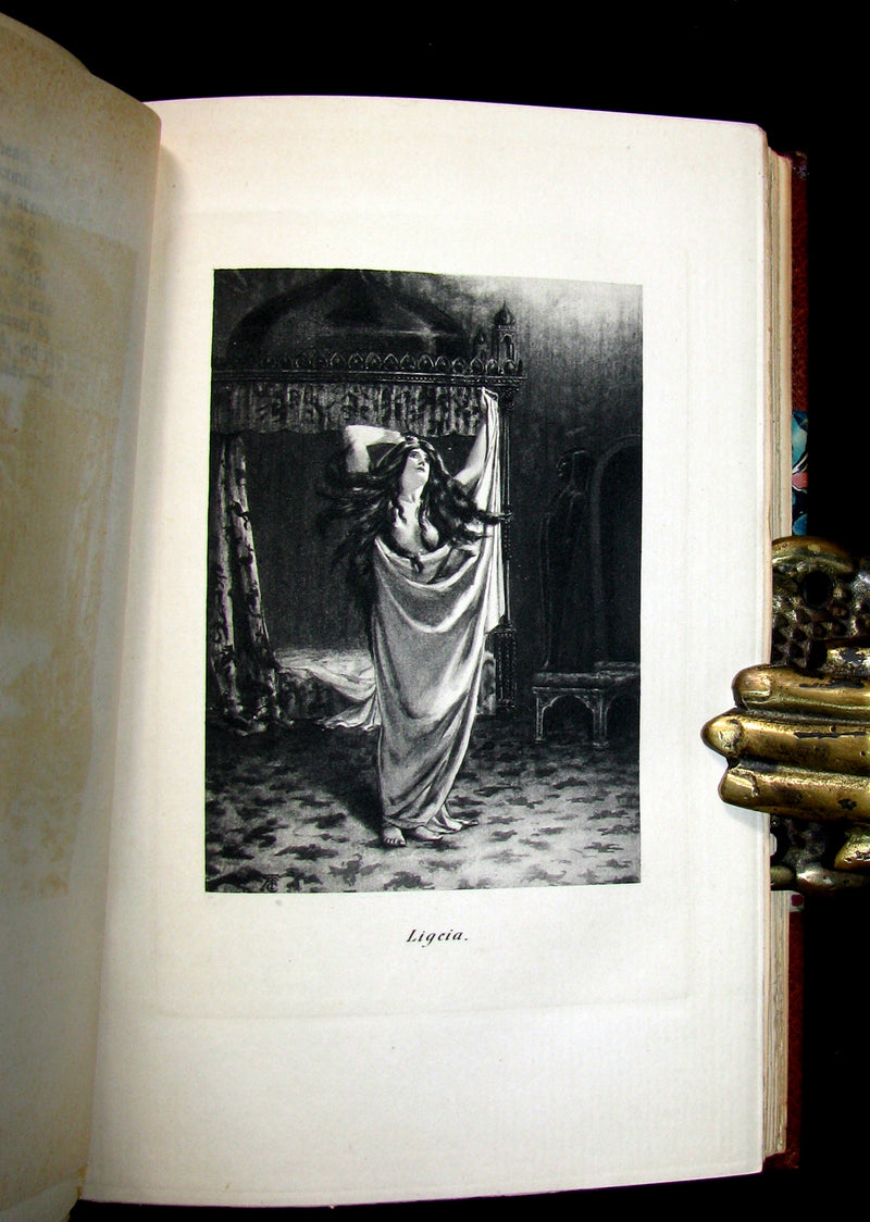 1895 Scarce Book Set - The Works of Edgar Allan Poe. (including Tales of Mystery and Imagination).