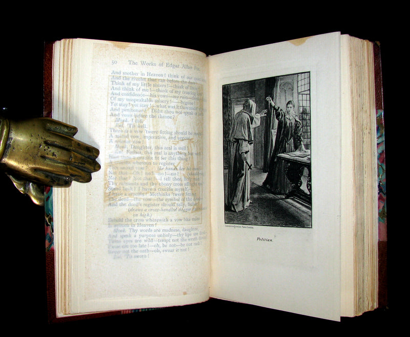 1895 Scarce Book Set - The Works of Edgar Allan Poe. (including Tales of Mystery and Imagination).