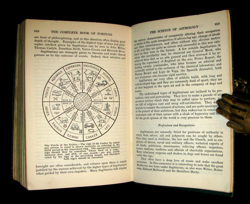 1930 Rare Book -The Complete Book of Fortune A Comprehensive Survey Of The Occult Sciences And Other Methods Of Divination