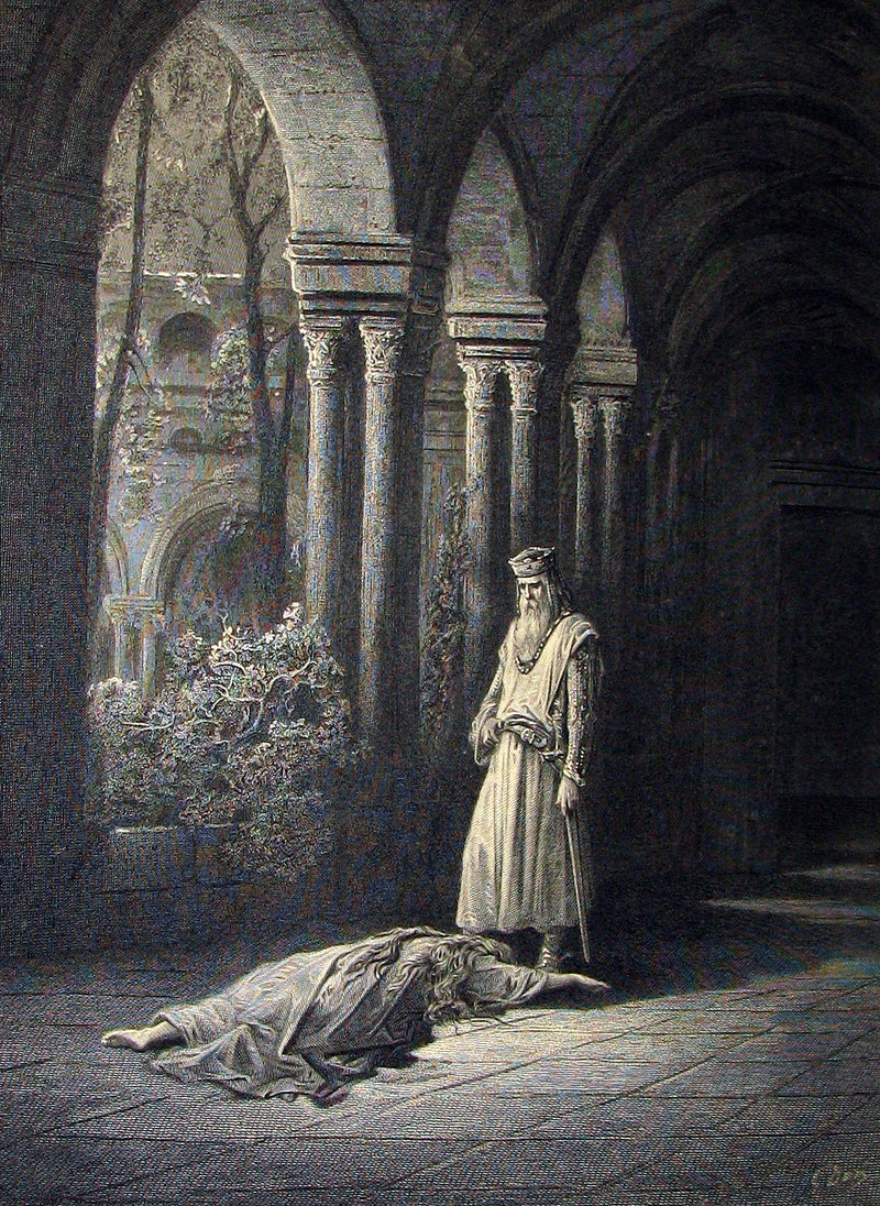 1879 Scarce Book ~ The Story of Arthur and Guinevere illustrated by Gustave Doré.