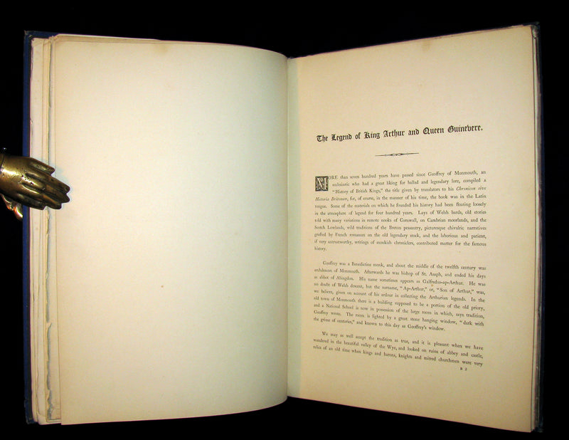 1879 Scarce Book ~ The Story of Arthur and Guinevere illustrated by Gustave Doré.
