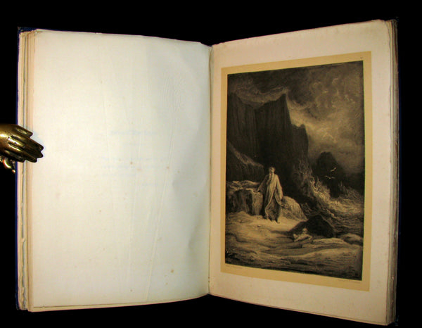 1879 Scarce Book ~ The Story of Arthur and Guinevere illustrated by Gustave Doré.