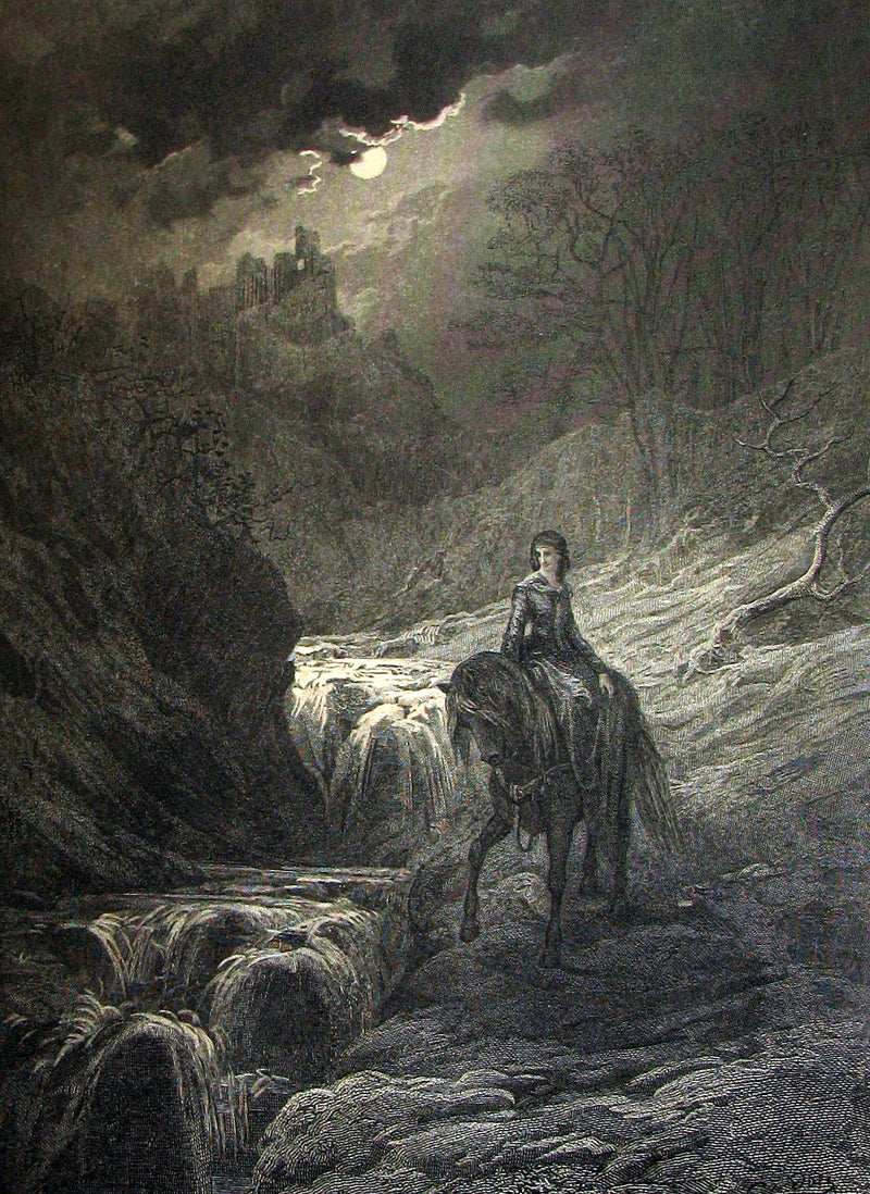 1879 Scarce Book ~ The Story of Arthur and Guinevere illustrated by Gustave Doré.