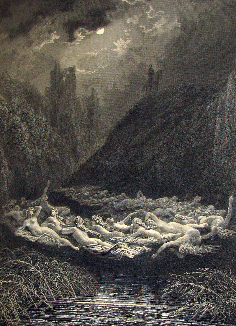 1879 Scarce Book ~ The Story of Arthur and Guinevere illustrated by Gustave Doré.