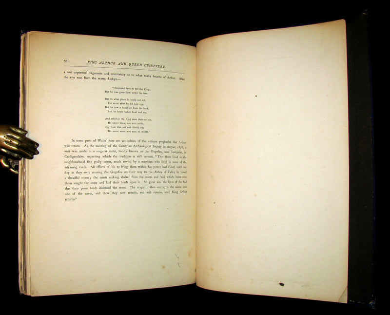 1879 Scarce Book ~ The Story of Arthur and Guinevere illustrated by Gustave Doré.
