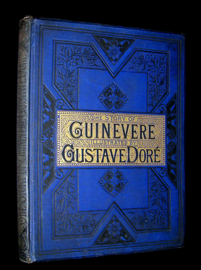 1879 Scarce Book ~ The Story of Arthur and Guinevere illustrated by Gustave Doré.