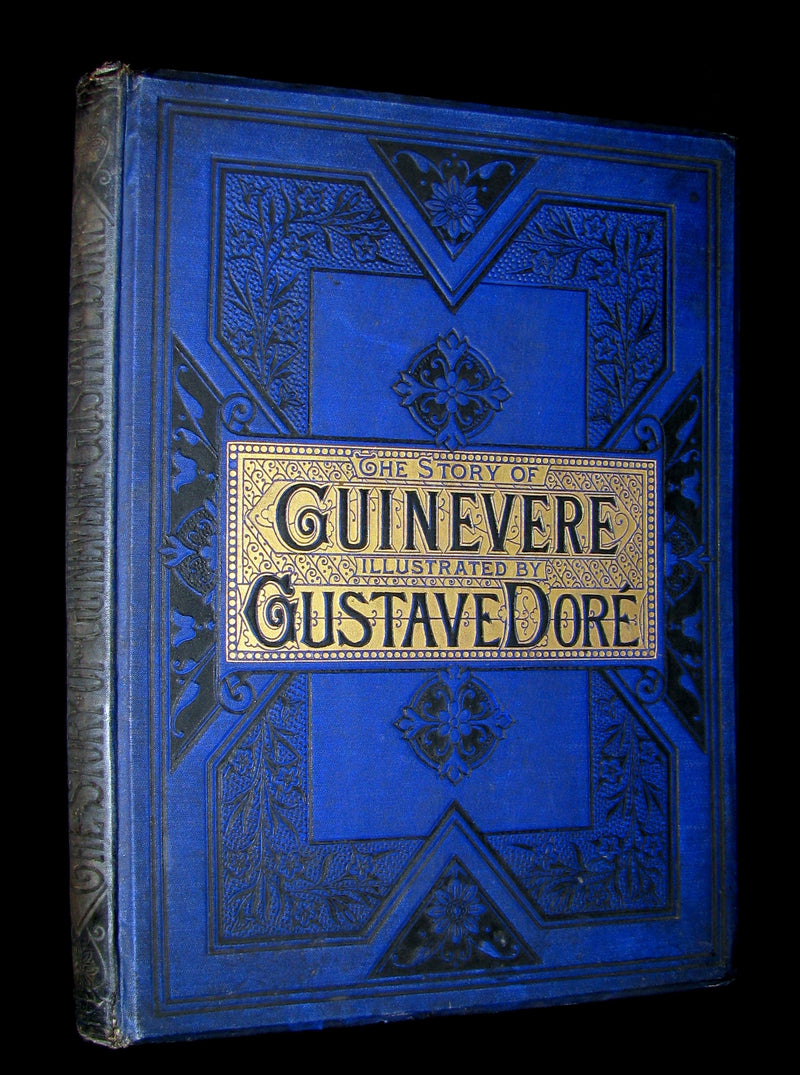 1879 Scarce Book ~ The Story of Arthur and Guinevere illustrated by Gustave Doré.