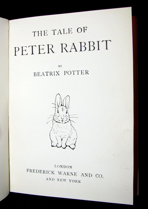 1903 Rare Book - Beatrix Potter  - THE TALE OF PETER RABBIT - First Edition, 6th printing.