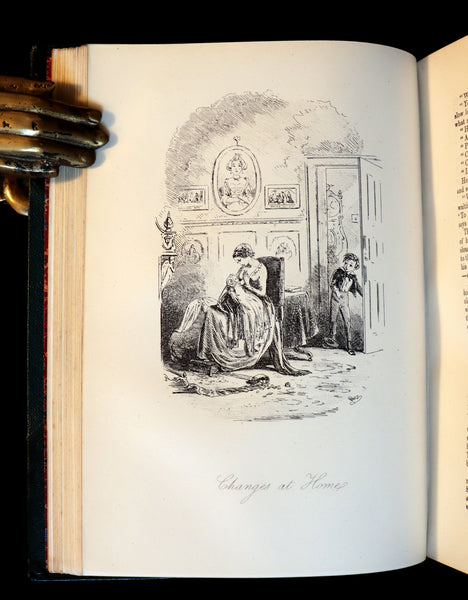 1875 Rare Victorian Book - DAVID COPPERFIELD by Charles Dickens Illustrated by Browne.