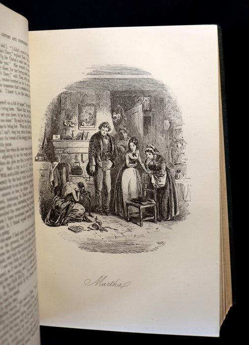 1875 Rare Victorian Book - DAVID COPPERFIELD by Charles Dickens Illustrated by Browne.