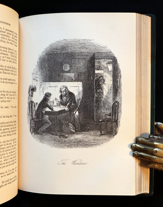 1875 Rare Victorian Book - DAVID COPPERFIELD by Charles Dickens Illustrated by Browne.