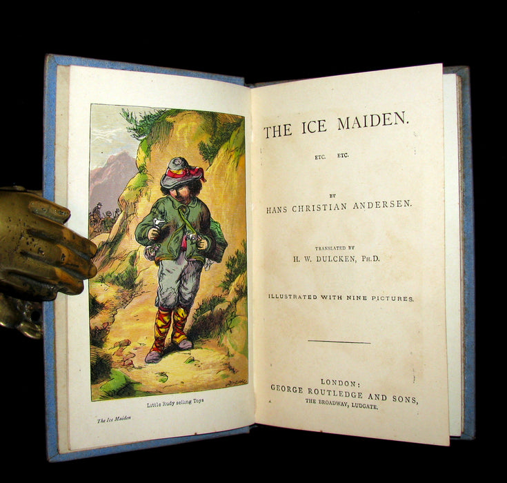 1890's Scarce Victorian Edition - Hans Christian Andersen - THE ICE MAIDEN Illustrated.