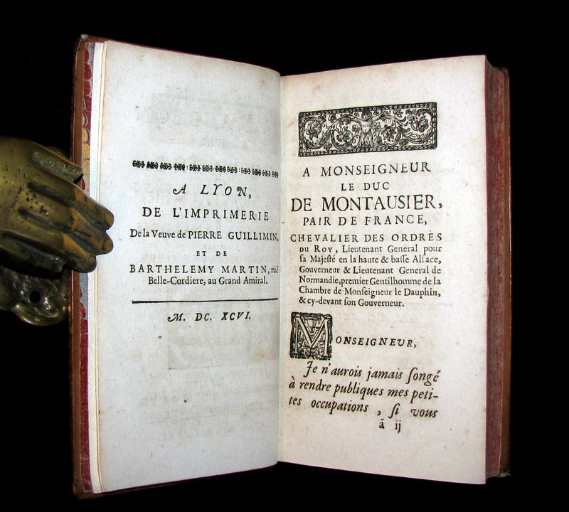 1696 Scarce French Book ~ ANACREON & SAPPHO (poetess of Lesbos) Poems - SAPHO (curiosa).