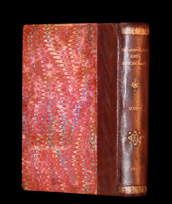 1830 Scarce First US EDITION - Walter Scott - Demonology & Witchcraft - WITCHES & FAIRIES.