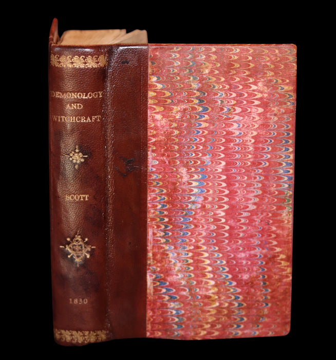 1830 Scarce First US EDITION - Walter Scott - Demonology & Witchcraft - WITCHES & FAIRIES.