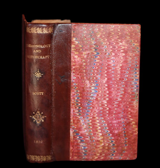 1830 Scarce First US EDITION - Walter Scott - Demonology & Witchcraft - WITCHES & FAIRIES.