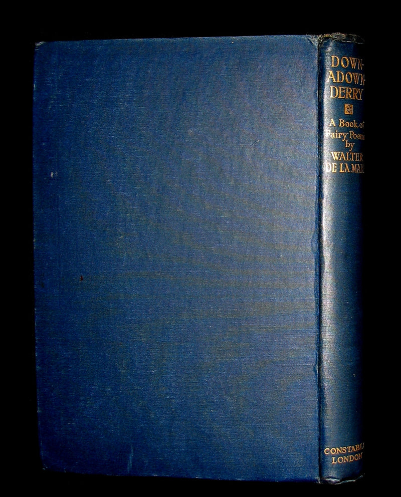 1922 Rare 1stED Book -  DOWN-ADOWN-DERRY, A Book of FAIRY POEMS illustrated.