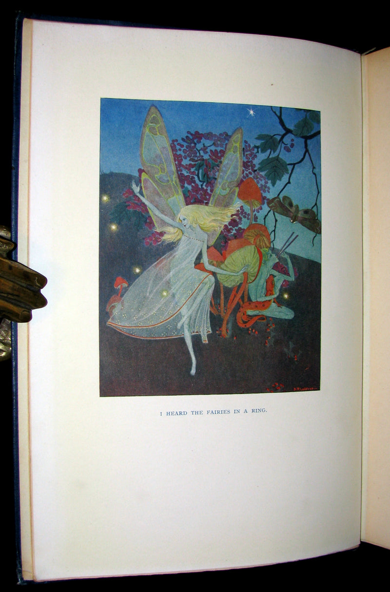 1922 Rare 1stED Book -  DOWN-ADOWN-DERRY, A Book of FAIRY POEMS illustrated.