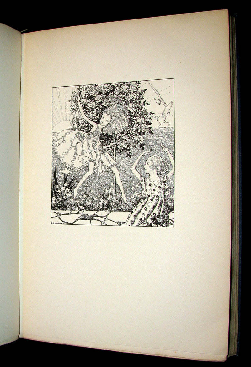 1922 Rare 1stED Book -  DOWN-ADOWN-DERRY, A Book of FAIRY POEMS illustrated.