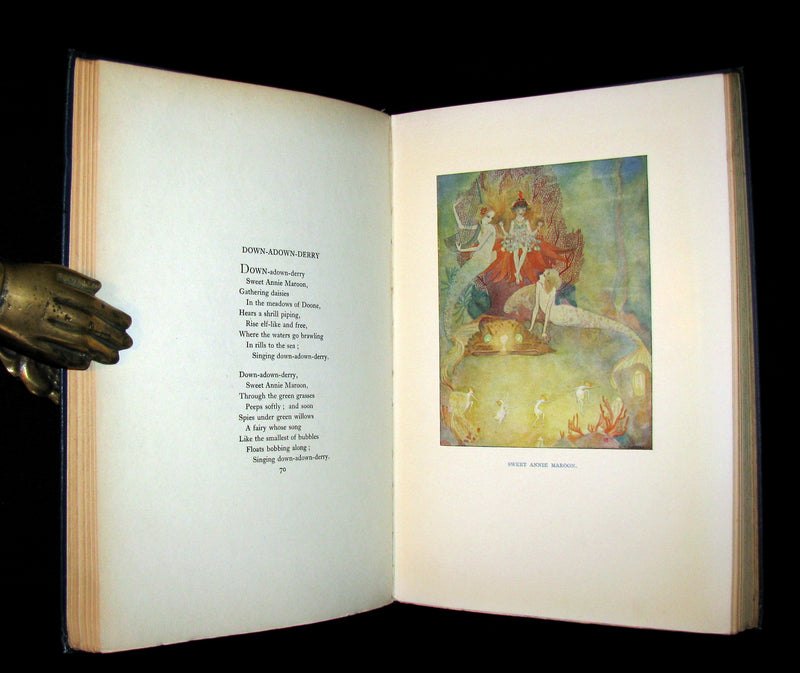 1922 Rare 1stED Book -  DOWN-ADOWN-DERRY, A Book of FAIRY POEMS illustrated.