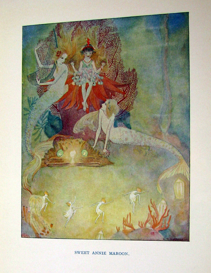 1922 Rare 1stED Book -  DOWN-ADOWN-DERRY, A Book of FAIRY POEMS illustrated.
