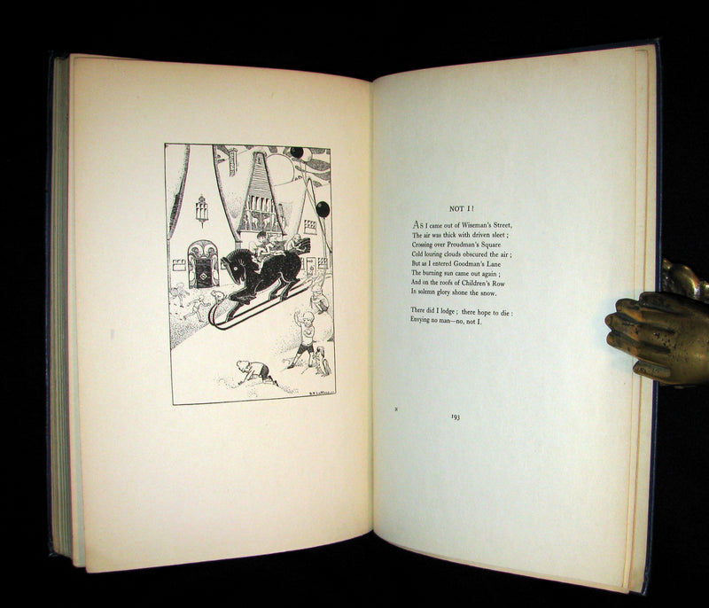 1922 Rare 1stED Book -  DOWN-ADOWN-DERRY, A Book of FAIRY POEMS illustrated.