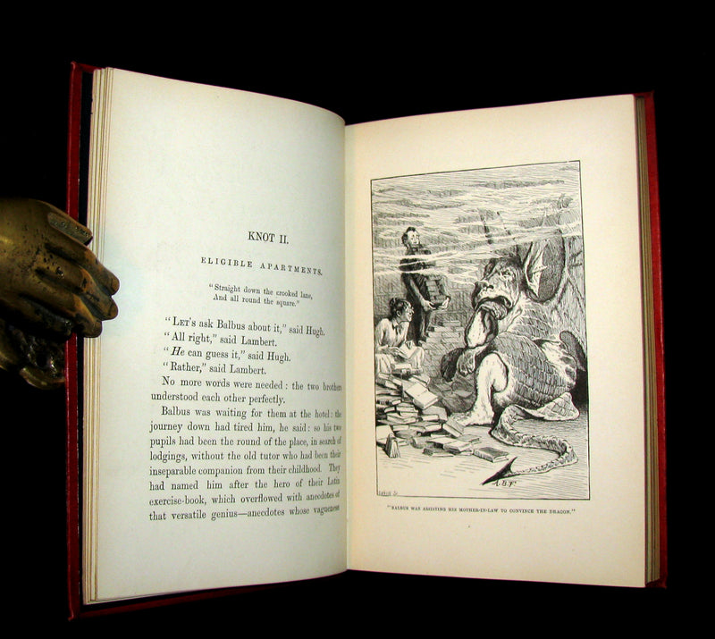 1886 Rare Book - A TANGLED TALE by Lewis Carroll, illustrated by Arthur B. Frost.