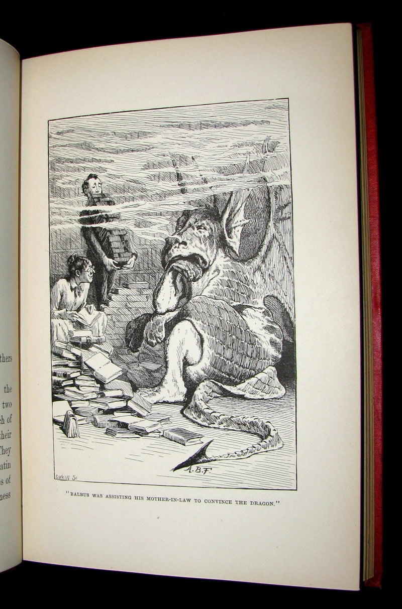 1886 Rare Book - A TANGLED TALE by Lewis Carroll, illustrated by Arthur B. Frost.