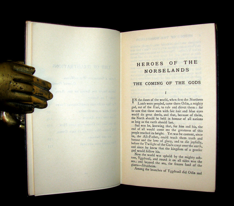 1903 Scarce 1stED Book - HEROES OF THE NORSELANDS illustrated by Thomas Heath Robinson.