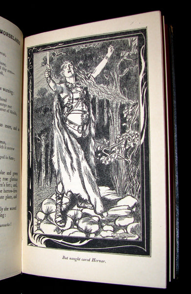 1903 Scarce 1stED Book - HEROES OF THE NORSELANDS illustrated by Thomas Heath Robinson.